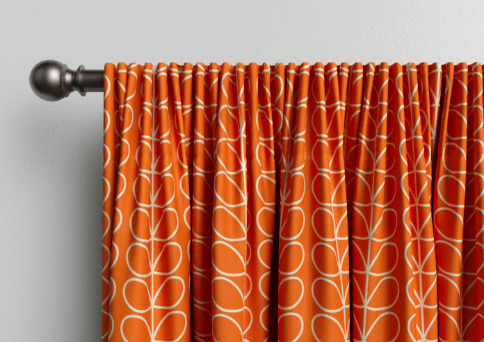 Orla Kiely Linear Stem, Persimmon - Made to Measure Curtains - Image 9